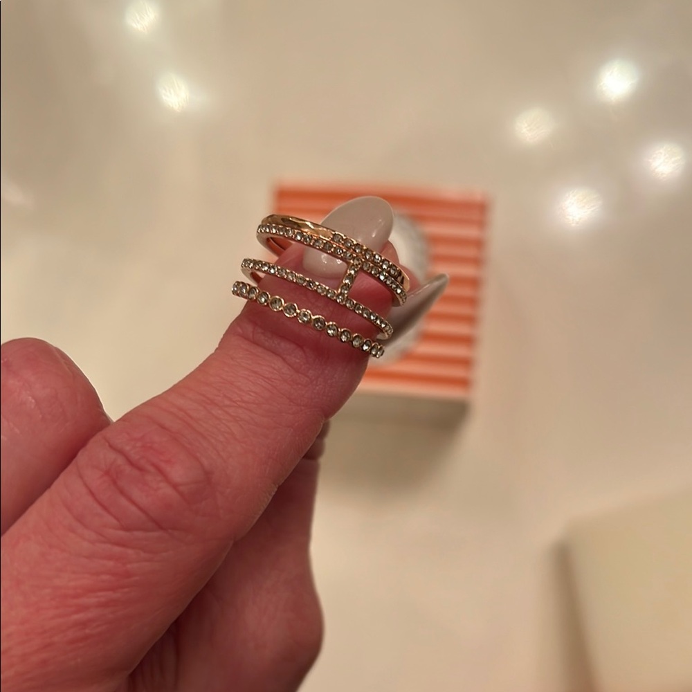 Stella & Dot Gold Stacked Rings